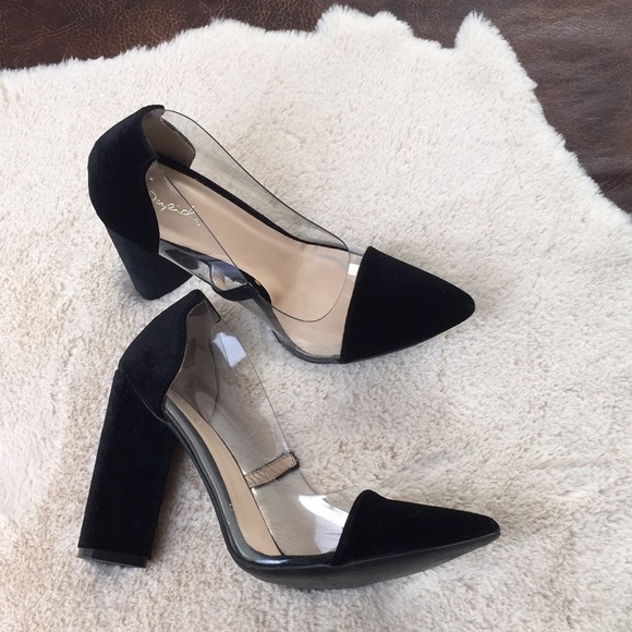 pumps with clear sides